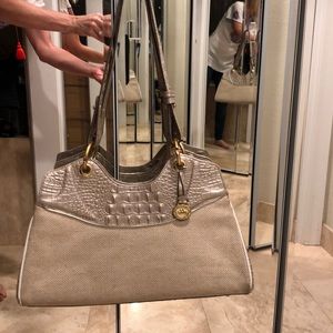Gorgeous Brahmin bag in taupe.